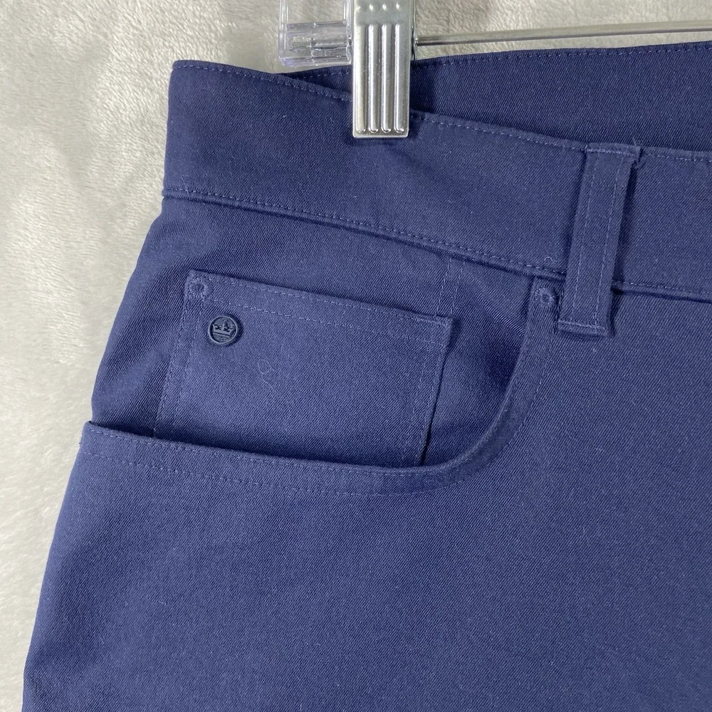 Peter Millar Pants Mens 34x32 Chino EB66 Classic Tapered Fit 5-Pocket Golf Blue